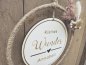Preview: Holzschild mit Jute-Hoop "Geburt 3" mit individueller Gravur Preview: Holzschild mit Jute-Hoop "Geburt 3" mit individueller Gravur