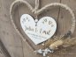 Preview: Holzschild mit Jute-Hoop "Hochzeit 1" mit individueller Gravur Preview: Holzschild mit Jute-Hoop "Hochzeit 1" mit individueller Gravur