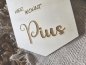 Preview: Holzschild Wimpel "Pius" mit individueller Gravur aus Holz