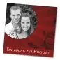 Preview: Hochzeit Einladungskarte quadratisch 125 + 210 Regina & Willi