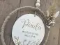 Preview: Holzschild mit Jute-Hoop "Geburt 2" mit individueller Gravur Preview: Holzschild mit Jute-Hoop "Geburt 2" mit individueller Gravur