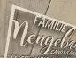 Preview: Familienschild mit individuellen Namen "Familie 3" Preview: Familienschild mit individuellen Namen "Familie 3"