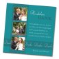 Preview:  Hochzeit Danksagungskarte quadratisch 125 mm 210 Kerstin Manuel blau
