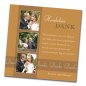 Mobile Preview:  Hochzeit Danksagungskarte quadratisch 125 mm 210 Kerstin Manuel braun
