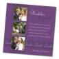 Preview:  Hochzeit Danksagungskarte quadratisch 125 mm 210 Kerstin Manuel lila