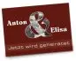 Preview: Hochzeit Einladungskarte DIN A6 + DIN A5 quer Anton & Elisa
