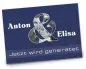 Preview: Hochzeit Einladungskarte DIN A6 + DIN A5 quer Anton & Elisa