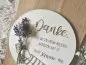 Preview: Blumenstecker Cake Topper "Danke 1" Lasergravur aus Holz