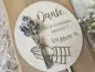 Preview: Blumenstecker Cake Topper "Danke 1" Lasergravur aus Holz