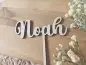 Preview: Cake Topper Schriftzug "beliebiger Text, Schriftart 2" Lasercut aus Holz