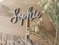 Preview: Cake Topper Schriftzug "beliebiger Text, Schriftart 3" Lasercut aus Holz