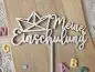 Preview: Cake Topper Schriftzug "Einschulung / Schulkind 2" Lasercut