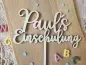 Preview: Cake Topper Schriftzug "Einschulung / Schulkind 4" Lasercut