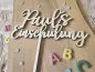 Preview: Cake Topper Schriftzug "Einschulung / Schulkind 4" Lasercut