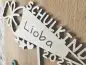 Preview: Cake Topper Schriftzug "Einschulung / Schulkind 7" Lasercut mit Gravur