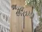 Preview: Cake Topper Schriftzug "Geburtstag Happy Birthday 11" Lasercut