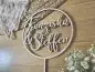 Preview: Cake Topper Schriftzug "Hochzeit 3" Lasercut