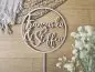 Preview: Cake Topper Schriftzug "Hochzeit 3" Lasercut