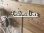 Preview: Cake Topper Schriftzug "Konfirmation 1" Lasercut aus Holz