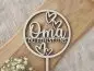 Preview: Cake Topper Schriftzug "Oma 2" Lasercut