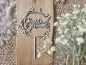 Preview: Cake Topper Schriftzug "Hochzeit 1" Lasercut aus Holz