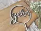 Preview: Cake Topper Schriftzug "Geburtstag Happy Birthday 14"