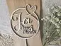 Preview: Cake Topper Schriftzug "Hochzeit 4" Lasercut