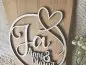 Preview: Cake Topper Schriftzug "Hochzeit 4" Lasercut