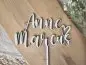 Preview: Cake Topper Schriftzug "Hochzeit 5" Lasercut