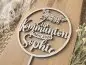 Preview: Cake Topper Schriftzug "Kommunion 2" Lasercut aus Holz