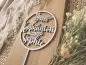 Preview: Cake Topper Schriftzug "Kommunion 2" Lasercut aus Holz