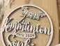 Preview: Cake Topper Schriftzug "Kommunion 2" Lasercut aus Holz