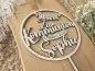 Preview: Cake Topper Schriftzug "Kommunion 2" Lasercut aus Holz