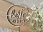 Preview: Cake Topper Schriftzug "Oma 1" Lasercut