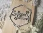 Preview: Cake Topper Schriftzug "Hochzeit 2" Lasercut aus Holz