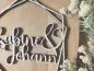 Preview: Cake Topper Schriftzug "Hochzeit 2" Lasercut aus Holz