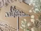 Preview: Cake Topper Schriftzug "Konfirmation 2" Lasercut aus Holz