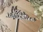 Preview: Cake Topper Schriftzug "Konfirmation 2" Lasercut aus Holz