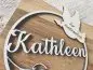 Preview: Cake Topper Schriftzug "Konfirmation 3" Lasercut aus Holz