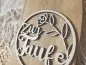 Preview: Cake Topper Schriftzug "Taufe 3" Lasercut aus Holz