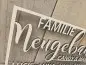 Preview: Familienschild mit individuellen Namen "Familie 3"