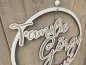 Preview: Lasercut Hoop "Familie 4" mit individuellem Laserschnitt