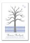Preview: Gaestebaum Wedding Tree Konfirmation Hochzeit Isabell Matthias blau