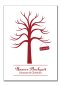 Preview: Gaestebaum Wedding Tree Konfirmation Hochzeit Isabell Johanna Christian rot