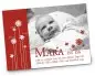 Preview: Geburtskarte Babykarte DIN A6 A5 quer Mara rot
