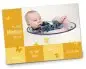 Preview: Geburtskarte Babykarte DIN A6 A5 quer Matteo gelb