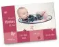 Preview: Geburtskarte Babykarte DIN A6 A5 quer Matteo rot