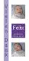 Preview: Geburtskarte Babykarte DIN Lang hoch Felix lila