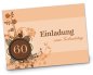 Mobile Preview: Geburtstag Einladungskarte DIN A6 A5 quer Else orange