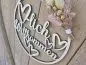 Preview: Lasercut Hoop "Willkommen 4" mit individuellem Laserschnitt Preview: Lasercut Hoop "Willkommen 4" mit individuellem Laserschnitt